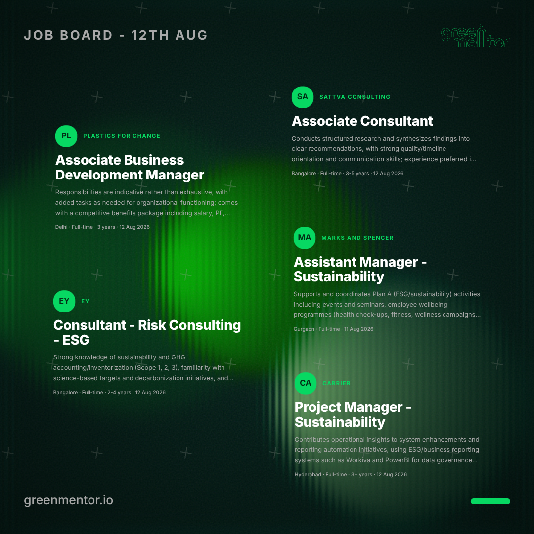 Assistant Manager - Sustainability — Marks and Spencer